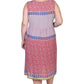 Plus Size V-Neckline Empire Waist Border Print Dress