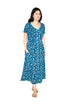 Teal Garden Button Front Dress - La Cera
