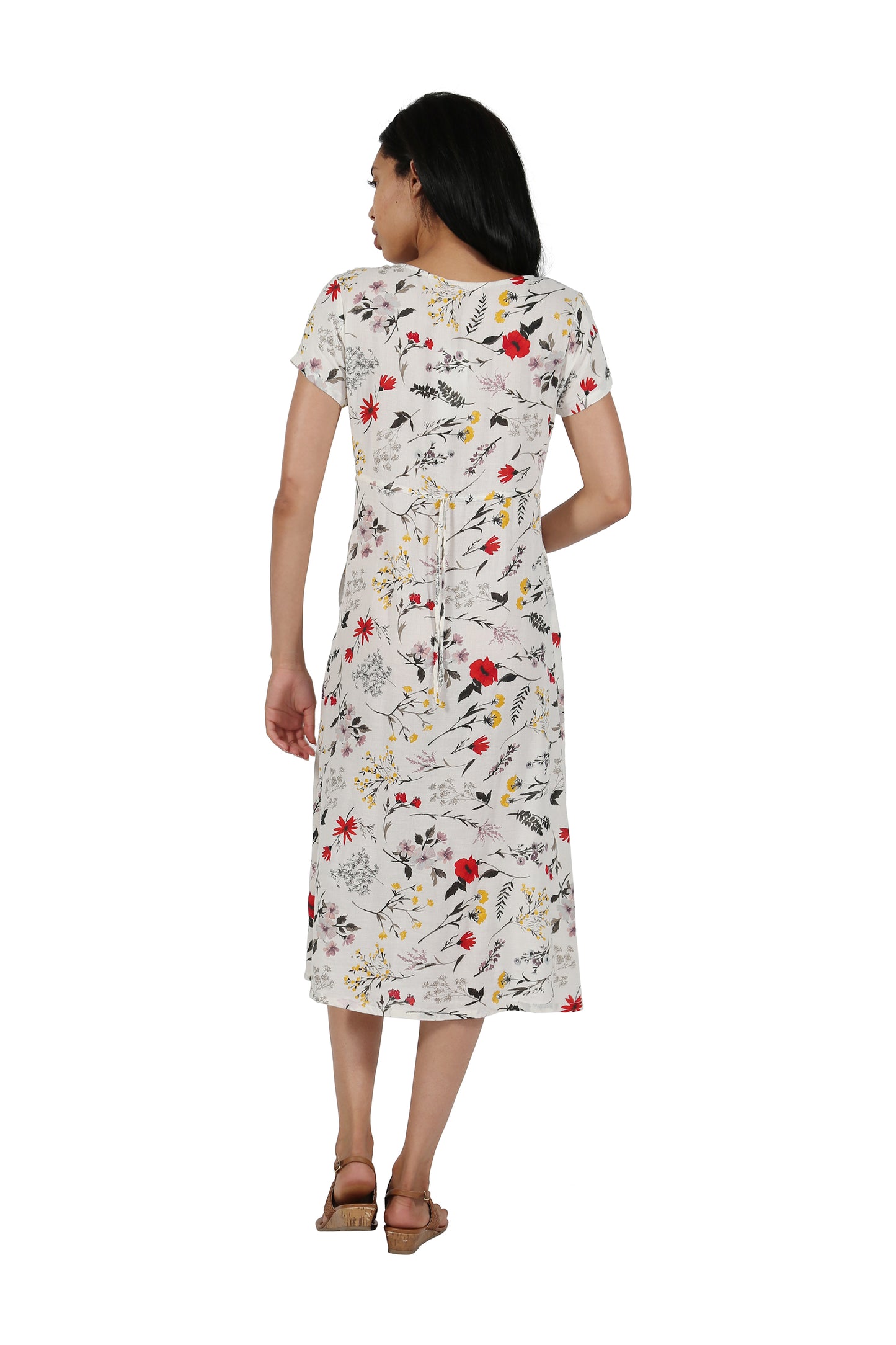 Plus Size La Cera Button Front Short Sleeve Dress - La Cera