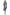 Novelty Button Patchwork Rayon Print Dress - La Cera
