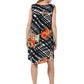 Crochet Yoke Geometrical Print Dress - La Cera