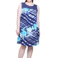 Plus Size Crochet Yoke Geometrical Print Dress