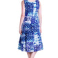 La Cera Blue Tie Dye Sleeveless Dress