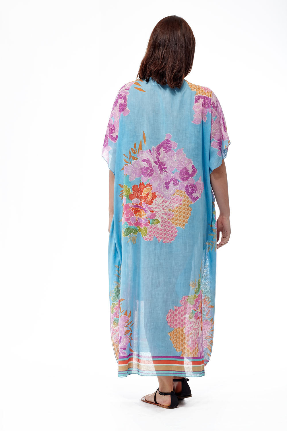 100% Cotton Border Print Caftan - La Cera