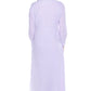 La Cera Notch V-Neck Embroidered Caftan - La Cera