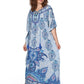 100% Cotton Paisley Print Caftan - La Cera
