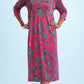 La Cera Paisley Print Long Sleeve Dress - La Cera