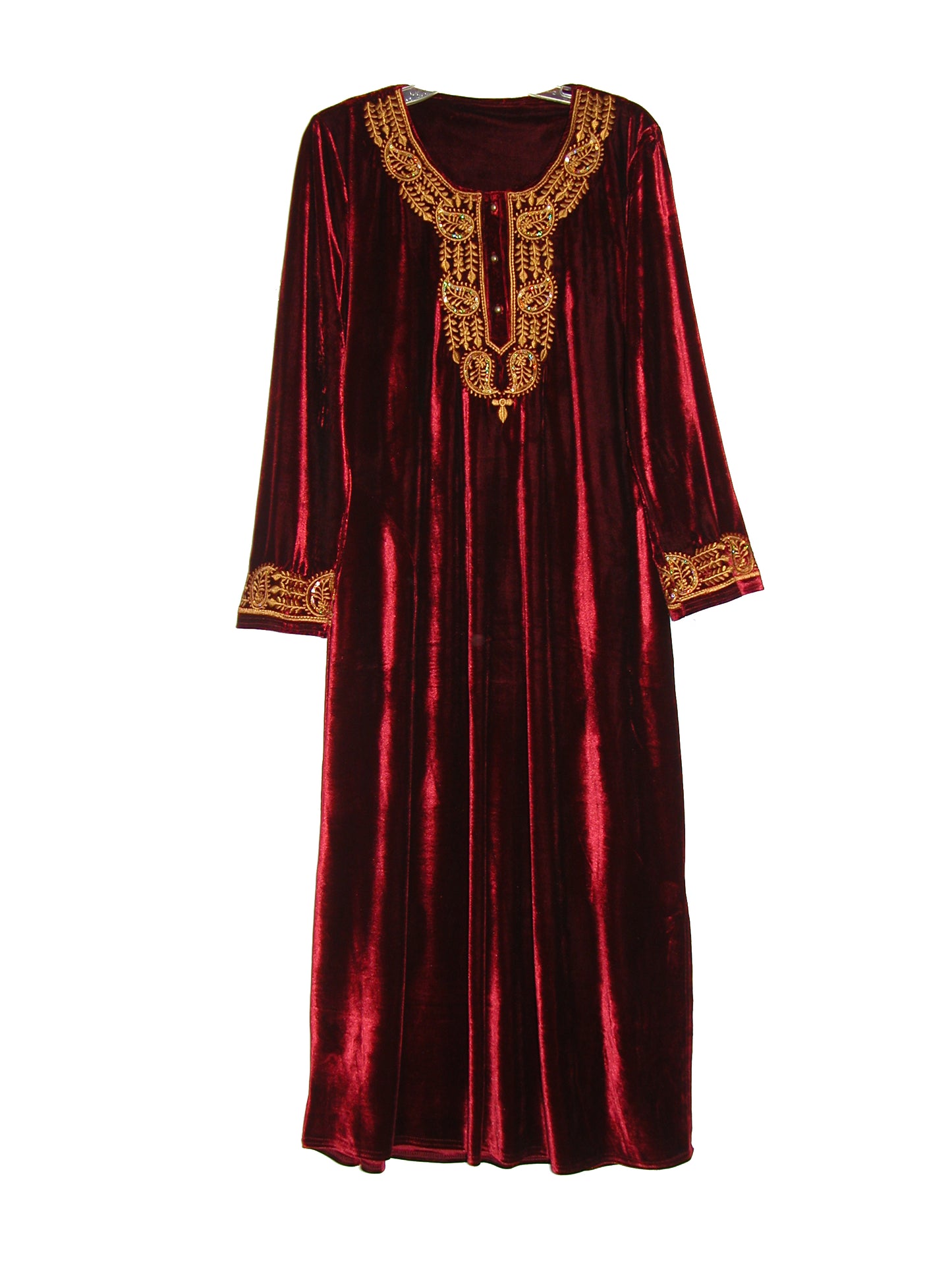 Plus Size La Cera Velour Gown - La Cera