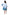 Plus Size Tulip Print Pleated Tunic Dress - La Cera