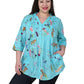 Plus Size Nature At It's Best Release Print Tunic - La Cera