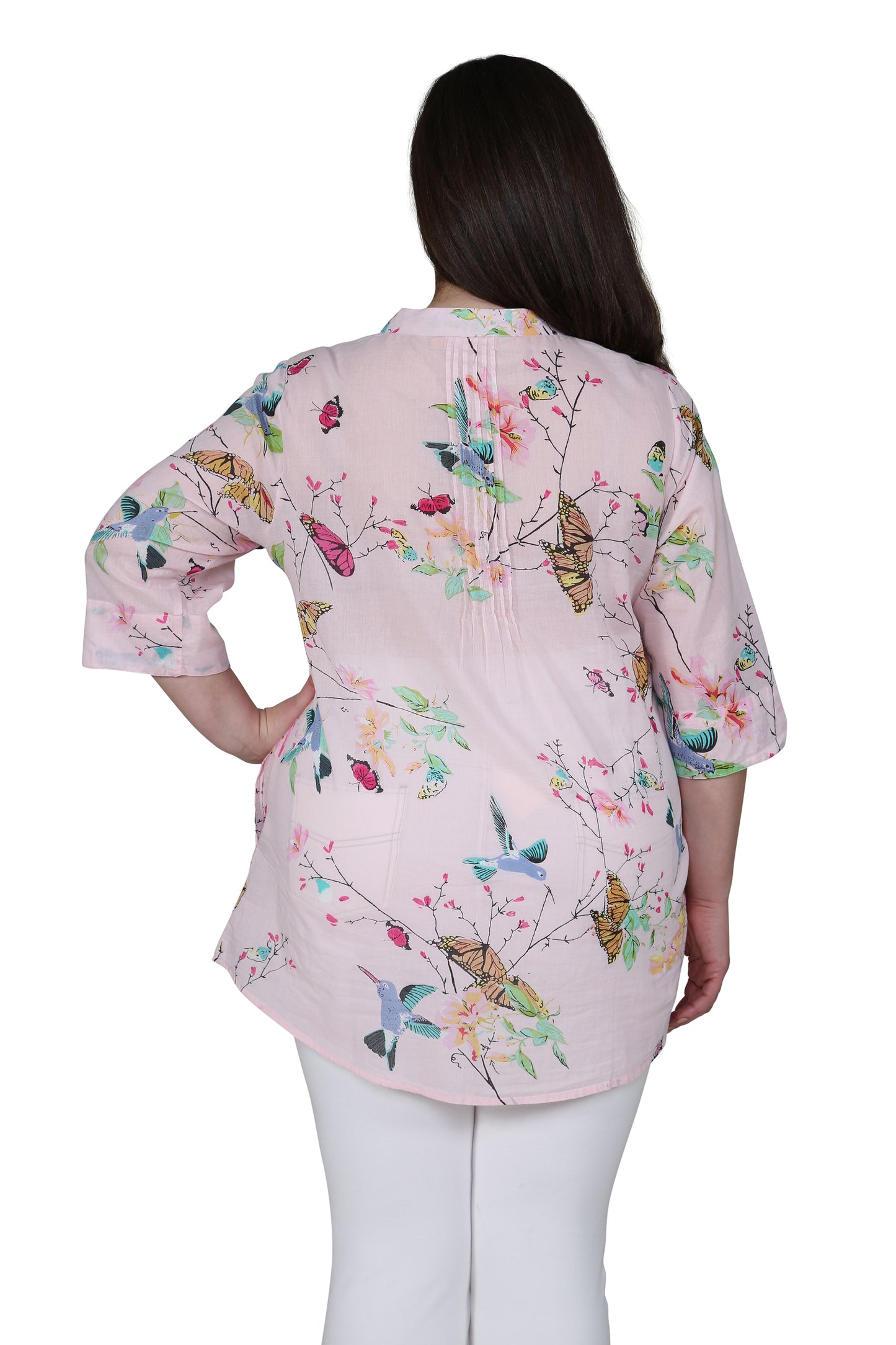 Plus Size Nature At It's Best Release Print Tunic - La Cera
