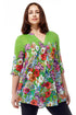 Colorful Floral Tunic - La Cera