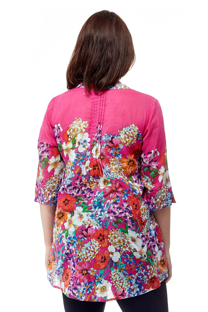 Colorful Floral Tunic - La Cera