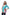 Floral Border Print Tunic with Release Pleats - La Cera