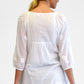 La Cera Women's Long Sleeve Embroidered Top - La Cera - 2