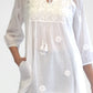 La Cera Women's Long Sleeve Embroidered Top - La Cera - 1