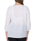 Embroidered White Top - La Cera