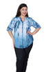 Plus Size Tie Dye Pleated Tunic - La Cera