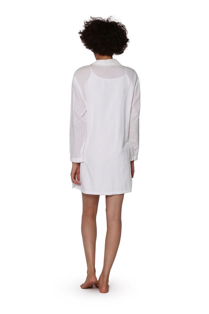 La Cera Long Sleeve Sleep Shirt - La Cera