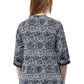 La Cera Short Sleeve Printed Tunic Top - La Cera