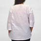 La Cera Plus Size White Embroidered V-Neck Casual Shirt - La Cera - 3