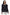 La Cera Rounded Neck Sweater Top with Georgette Back - La Cera