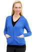 La Cera Long Sleeve Cardigan with Pockets - La Cera
