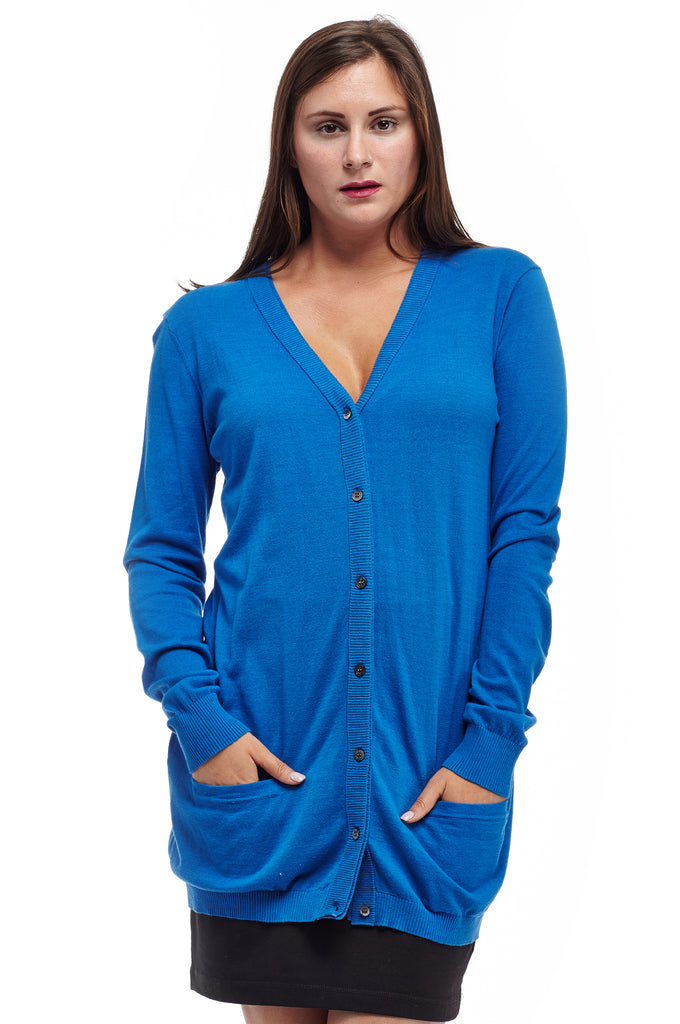 La Cera Long Sleeve Cardigan - La Cera