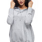 La Cera Drawstring Hooded Pullover Sweater - La Cera