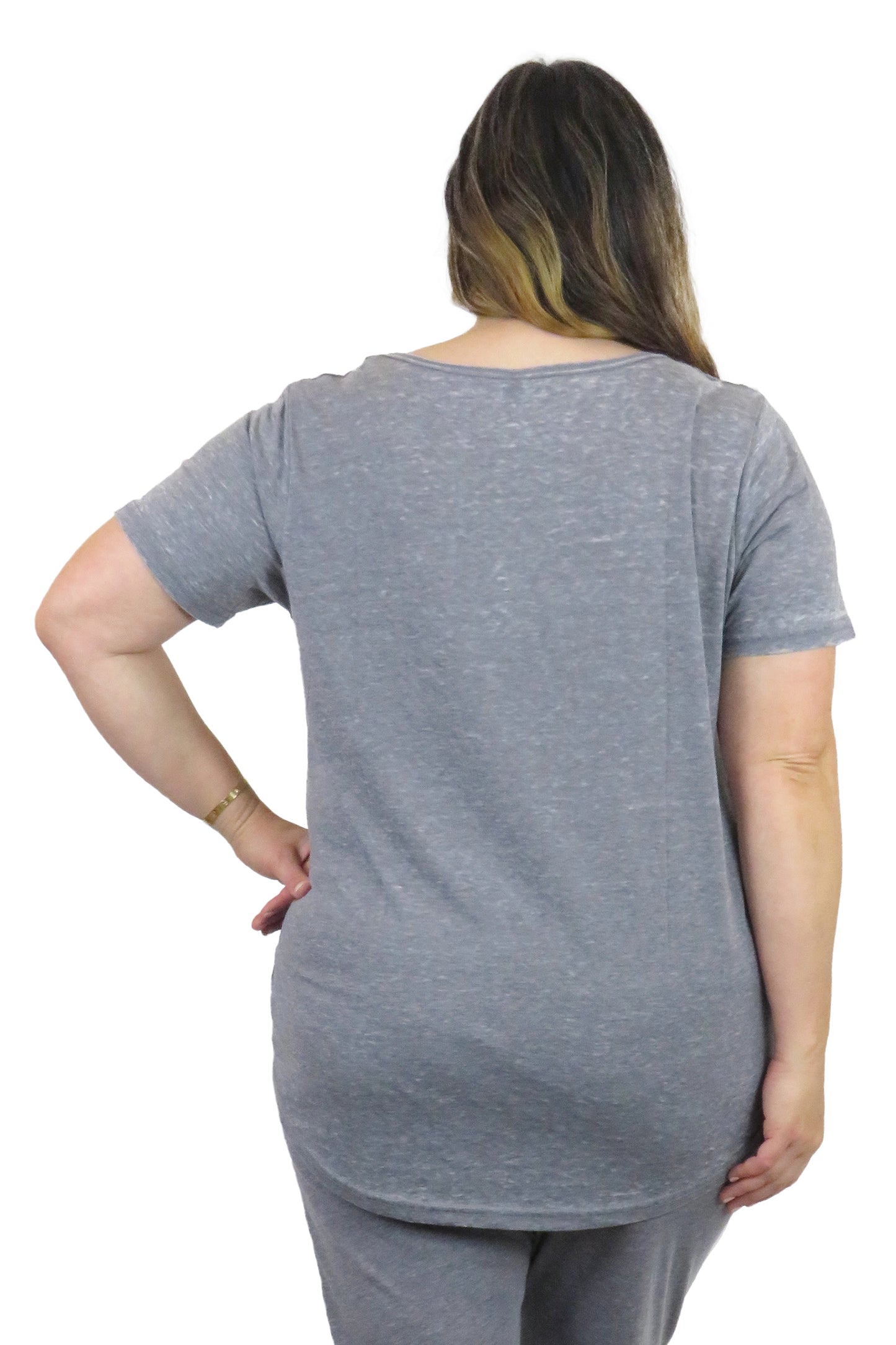 Plus Size Soft & Supple V-Neck Knit Top - La Cera