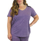 Plus Size Soft & Supple V-Neck Knit Top - La Cera
