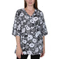 Cotton Knit Faux Wrap Top - La Cera