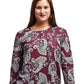 La Cera Paisley Pullover Top - La Cera