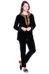 Gold Leaf Velour Top - La Cera