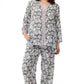 Rayon Sage Floral Plus Size Pajamas - La Cera