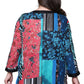 Plus Size La Cera Red Patchwork Top - La Cera