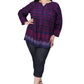 Plus Size Rayon Print Tunic