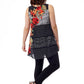 Printed Sleeveless A-Line Top