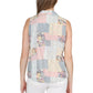 Printed Rayon Sleeveless Button Front Top - La Cera