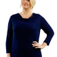 Plus Size La Cera Solid Cowl Neck Top