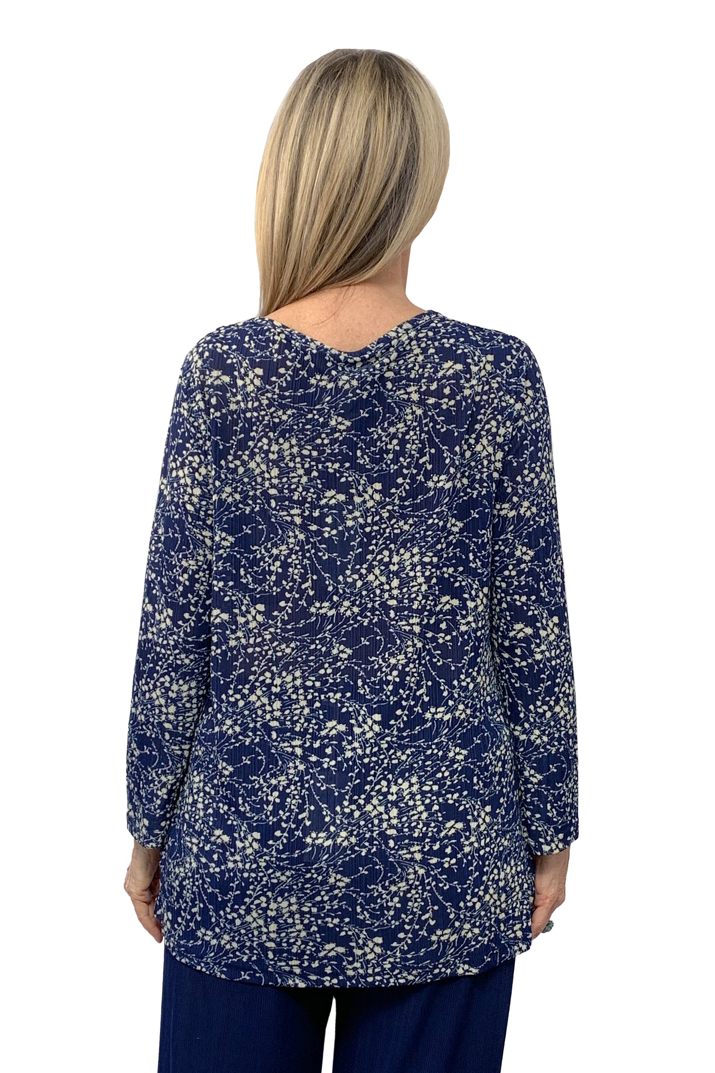 Top con cuello vuelto y estampado floral Lucerne de La Cera