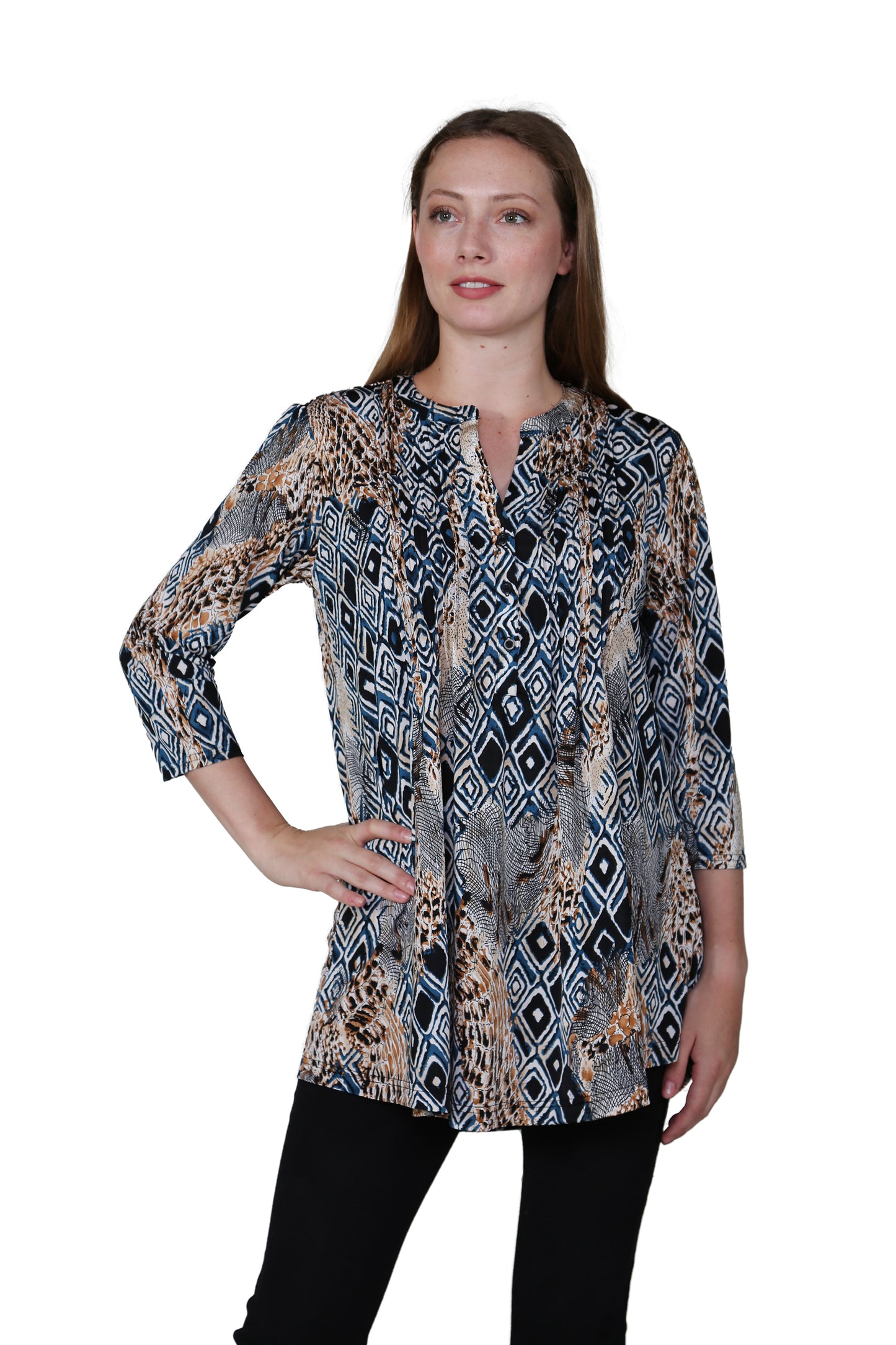 Túnica con estampado Batik Malabar La Cera