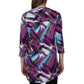 La Cera Pleat Front Geometric Printed Tunic - La Cera