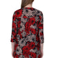 La Cera Midnight Roses Print Tunic - La Cera