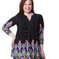 Plus Size La Cera Renaissance Paisley Print Tunic