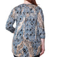 Plus Size La Cera Malabar Batik Print Tunic