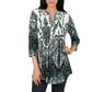 La Cera Pleat Front Paisley Tunic - La Cera