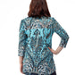 La Cera Pleat Front Paisley Tunic - La Cera
