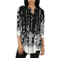 La Cera Pleat Front Printed Tunic