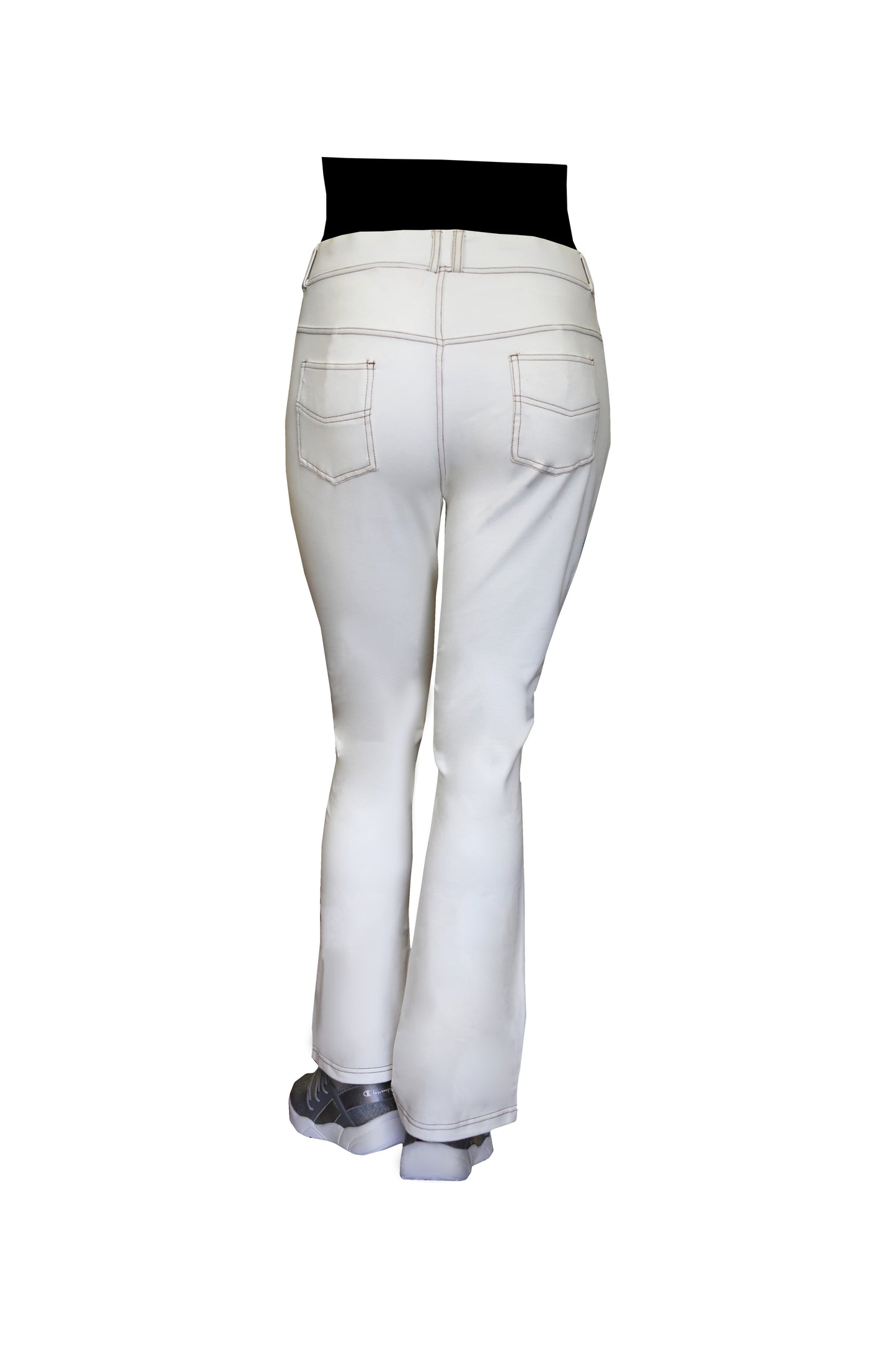 Pantalón con corte de bota de punto elástico de talla grande La Cera